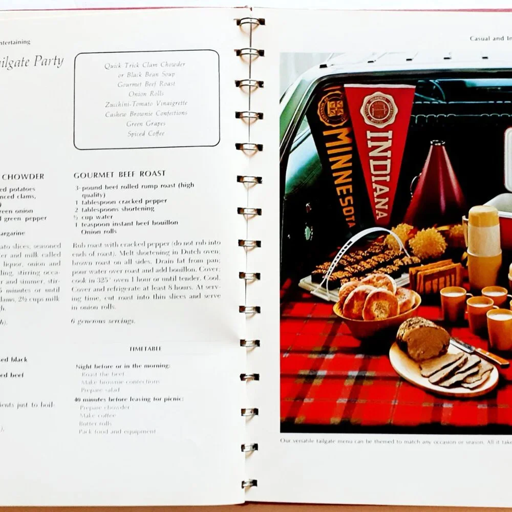 Vintage 70s Cookbook Betty Crocker's Dinner Parties